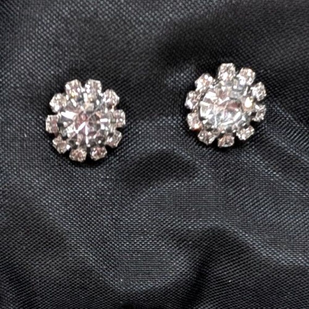 Rhinestone Stud Earrings